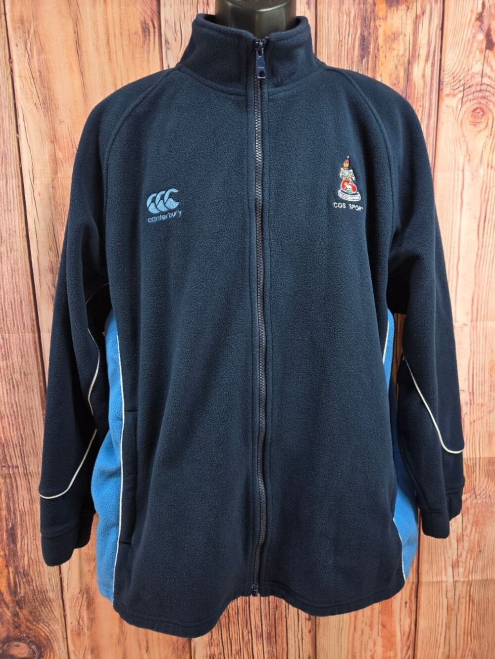 Canterbury Fleece Navy Performance Jacket Large Canberra Grammar School